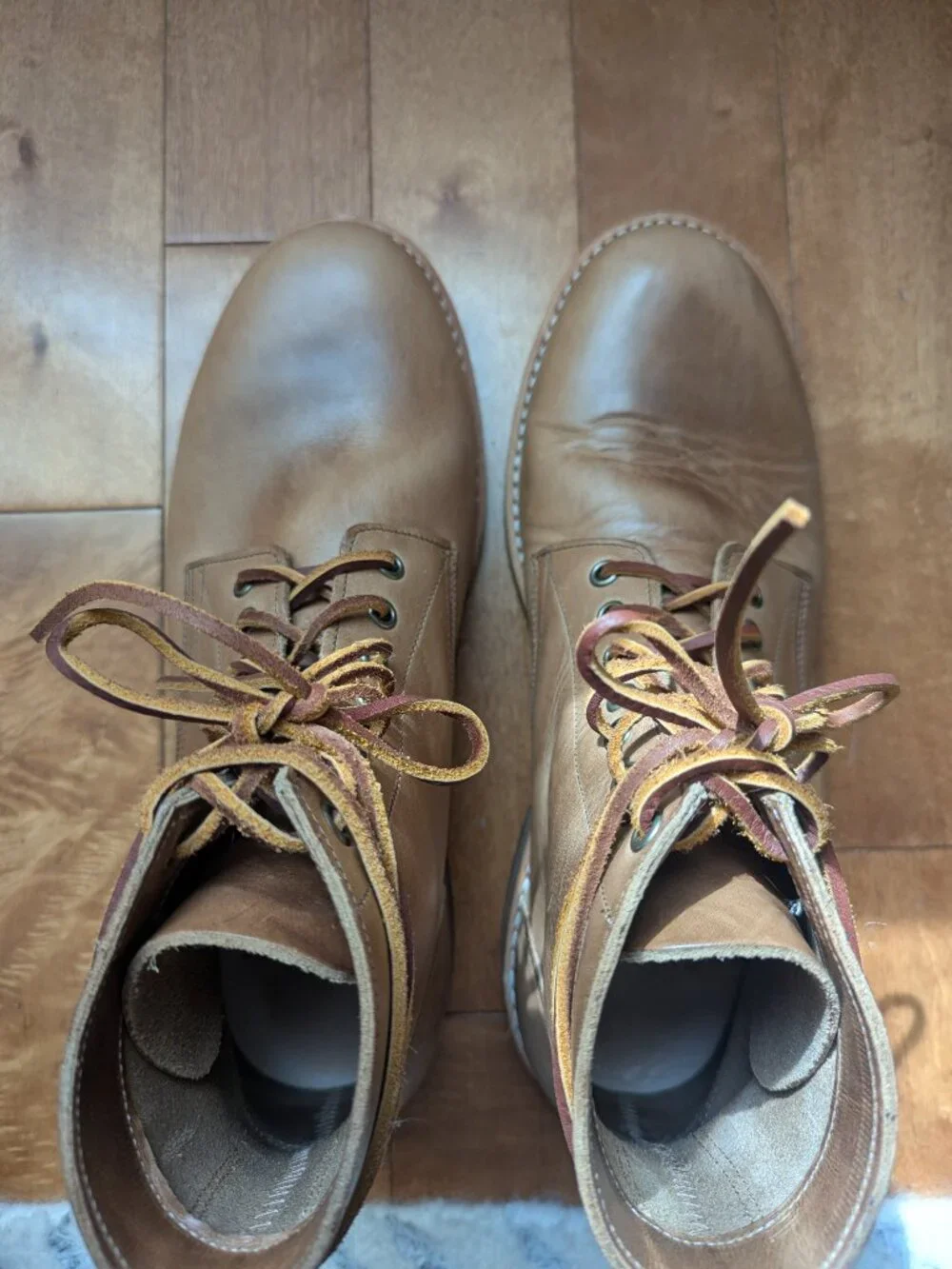 Oak Street Bootmakers Trench Boot Natural Chromexcel Size 10.5 - Picture 4 of 11